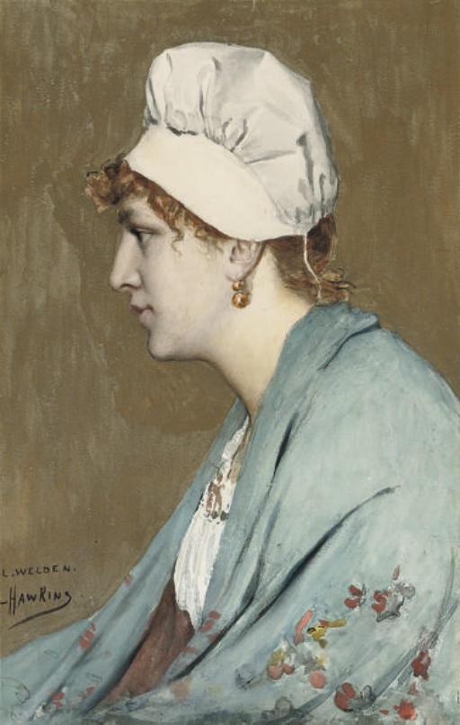 Louis Welden Hawkins - The Blue Shawl