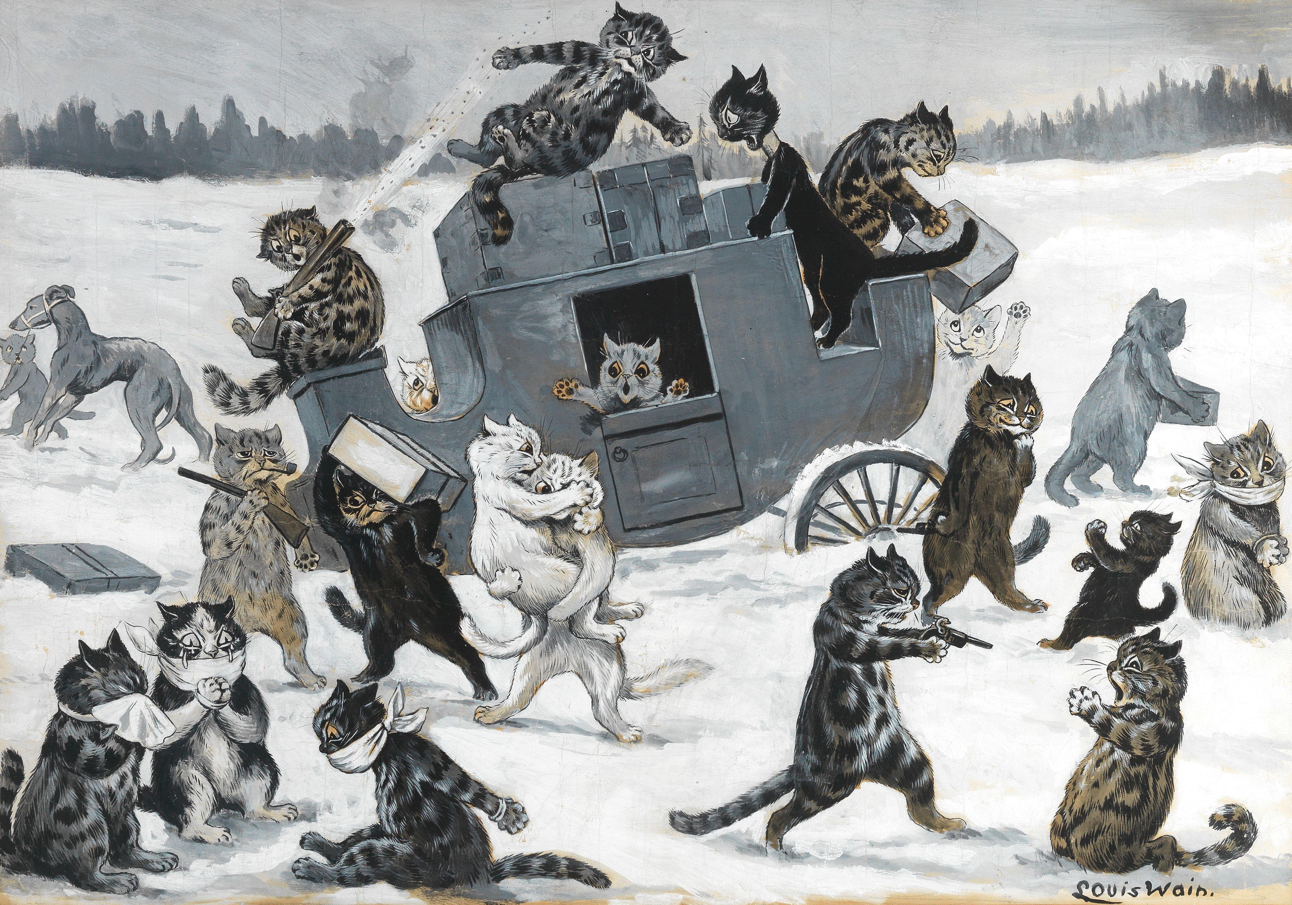 Louis William Wain - A Highway Robbery