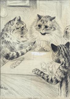 Louis William Wain - Bridge of Sighs