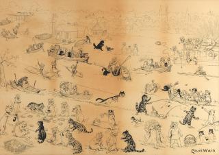 Louis William Wain - On The River