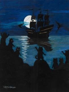 Louis William Wain - Pirate Pussies
