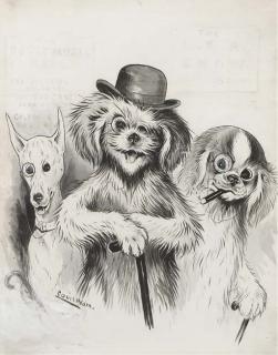 Louis William Wain - The doggy music hall