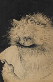 Louis William Wain - Weeping Cat