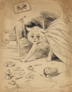 Louis William Wain - Who Would Have Thought a Canary Could Do So Much Damage!