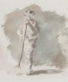 Louisa, Marchioness Of Waterford - Study Of A Farm Labourer