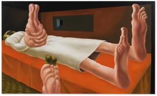 Louise Bonnet - Interior with Orange Bed