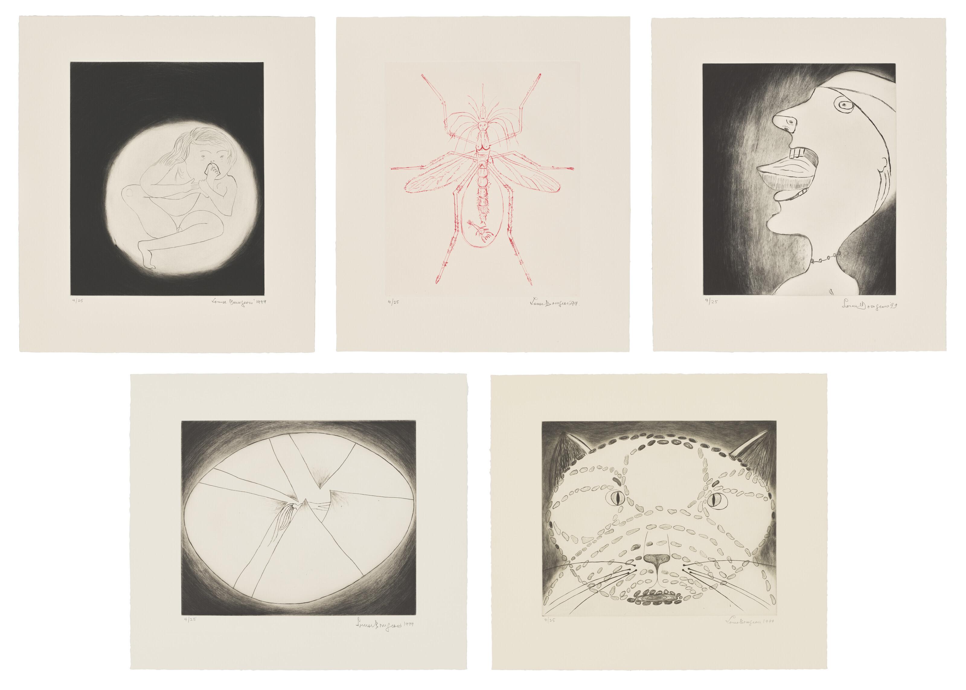Louise Bourgeois - 11 Drypoints (set of 11)