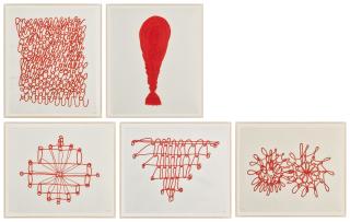 Louise  Bourgeois - Crochet I-V (MoMA 590 - 594)