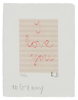 Louise Bourgeois - I Love You (Moma 1139)