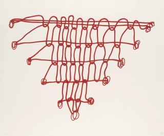 Louise Bourgeois - One plate, from: Crochet Series