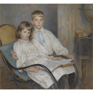 Louise Breslau - Swiss Enfants Assis