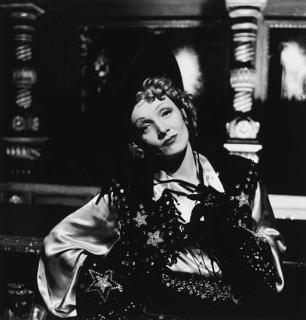 Louise Dahl-Wolfe - Marlene Dietrich on the set of Destry Rides Again