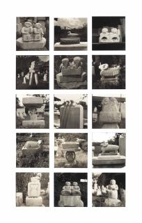 Louise Dahl-Wolfe - Untitled (William Edmondson Sculptures), contact sheet details, circa 1937