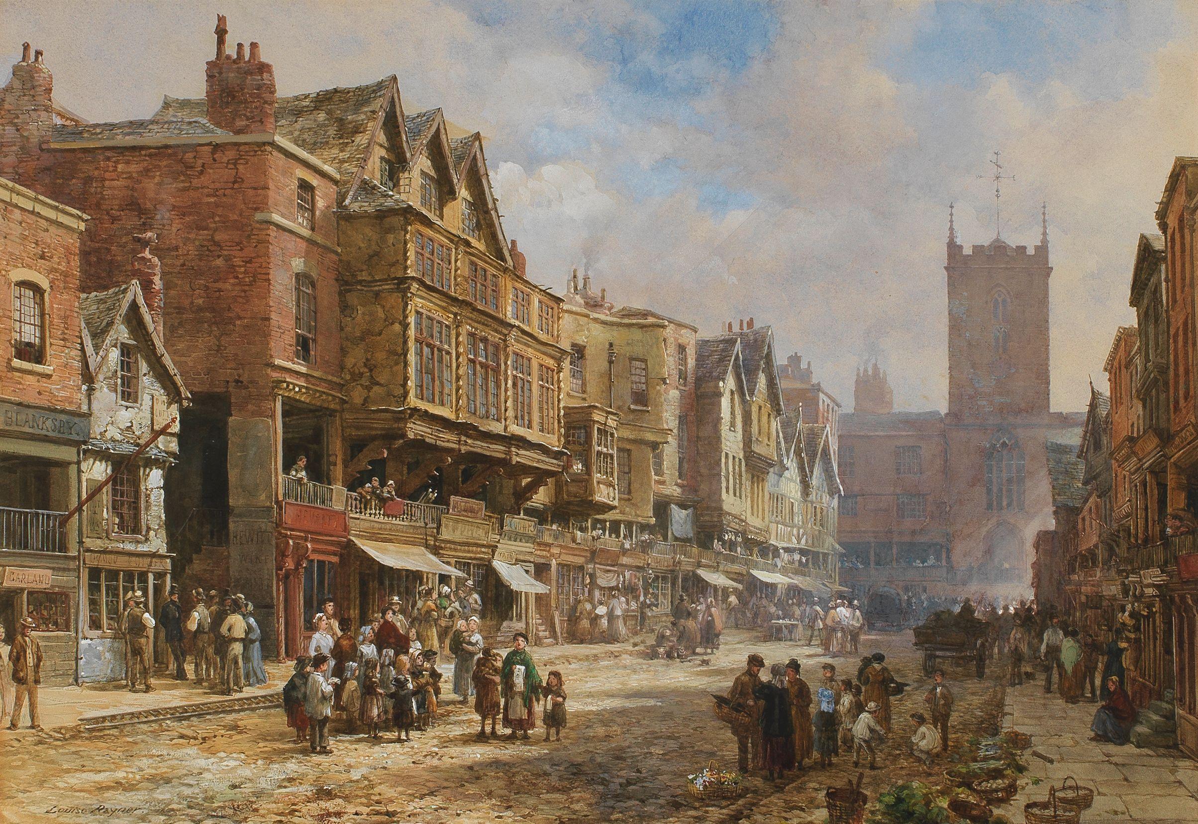 Louise J. Rayner - Bridge Street, Chester