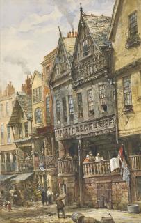 Louise J. Rayner - Watergate Street, Chester