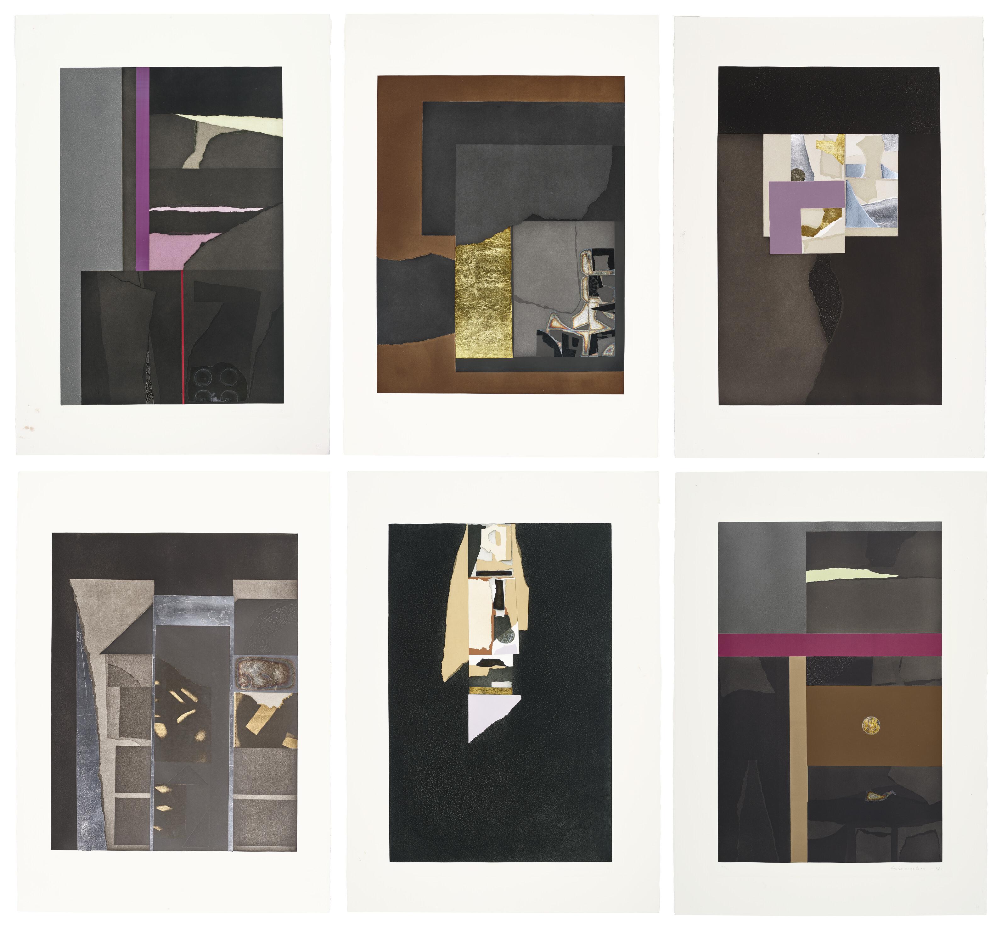 Louise Nevelson - Aquatint and Collage