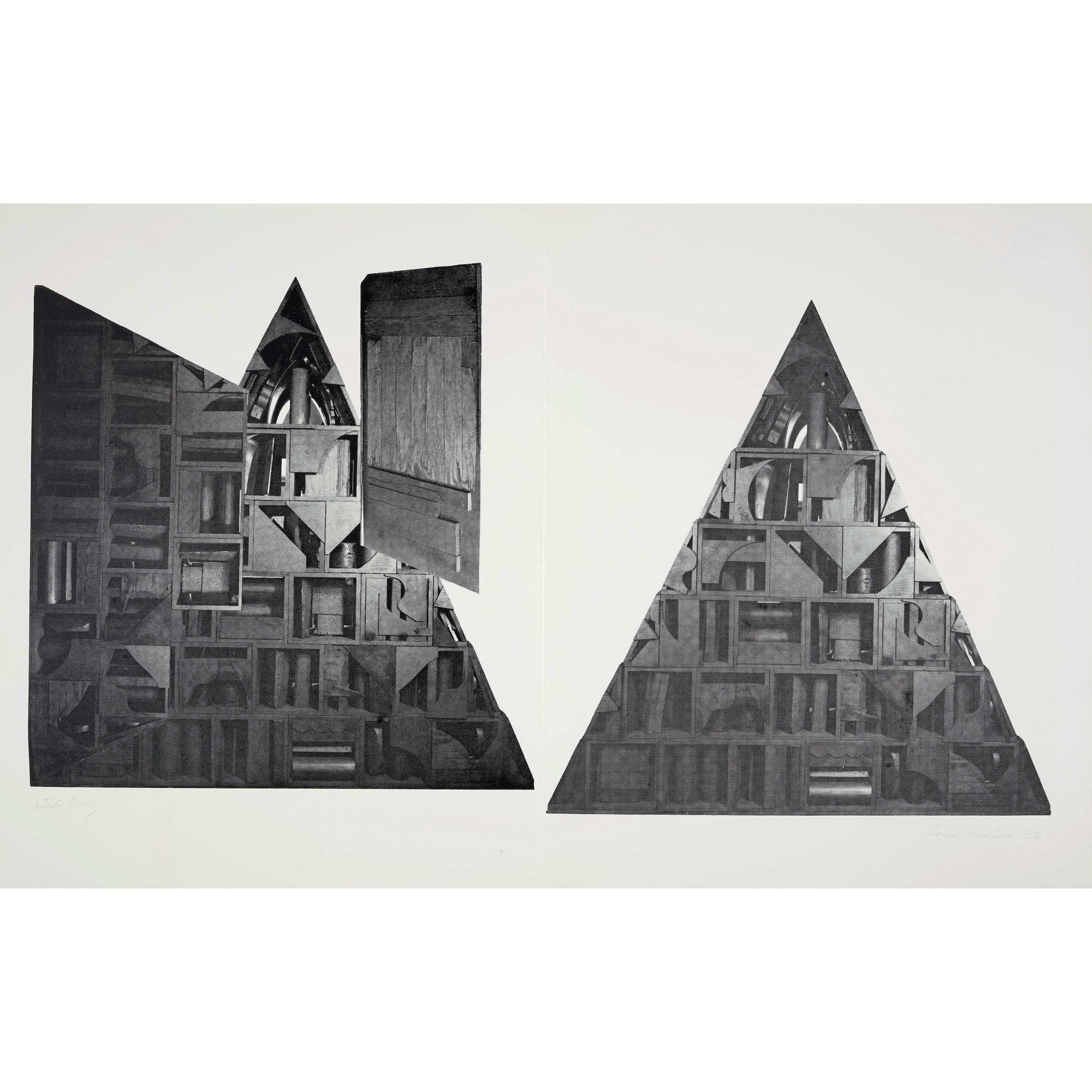 Louise Nevelson - Black Mrs. Behemoth, from Façade Portfolio