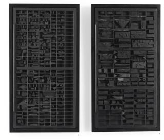 Louise Nevelson - End Of Day Ix; End Of Day Xii [Two Works]