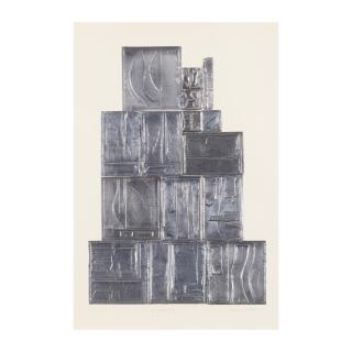 Louise Nevelson - The Great Wall, from Lead Intaglio Series