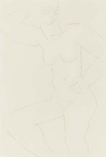 Louise Nevelson - Untitled (Standing Female Nude)