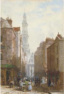 Louise Rayner - Drury Lane, London