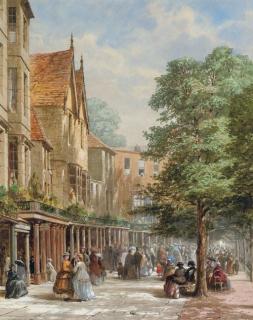 Louise Rayner - The Pantiles, Tunbridge Wells, Kent