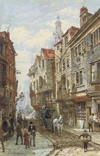 Louise Rayner - Wych Street, Strand, London