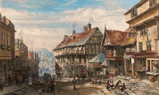 Louise Rayner - Wyle Cop, Shrewsbury