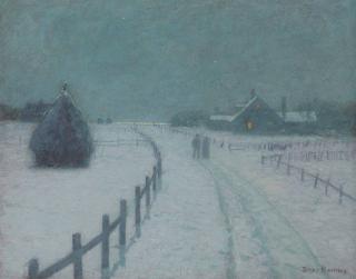 Lovell Birge Harrison - A Winter Evening Walk