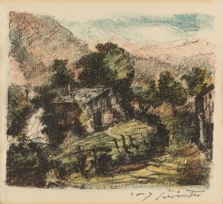 Lovis Corinth - Alphütte.