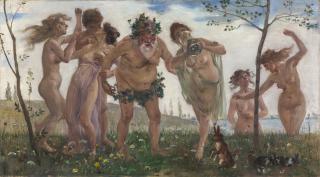 Lovis Corinth - Bacchantenzug