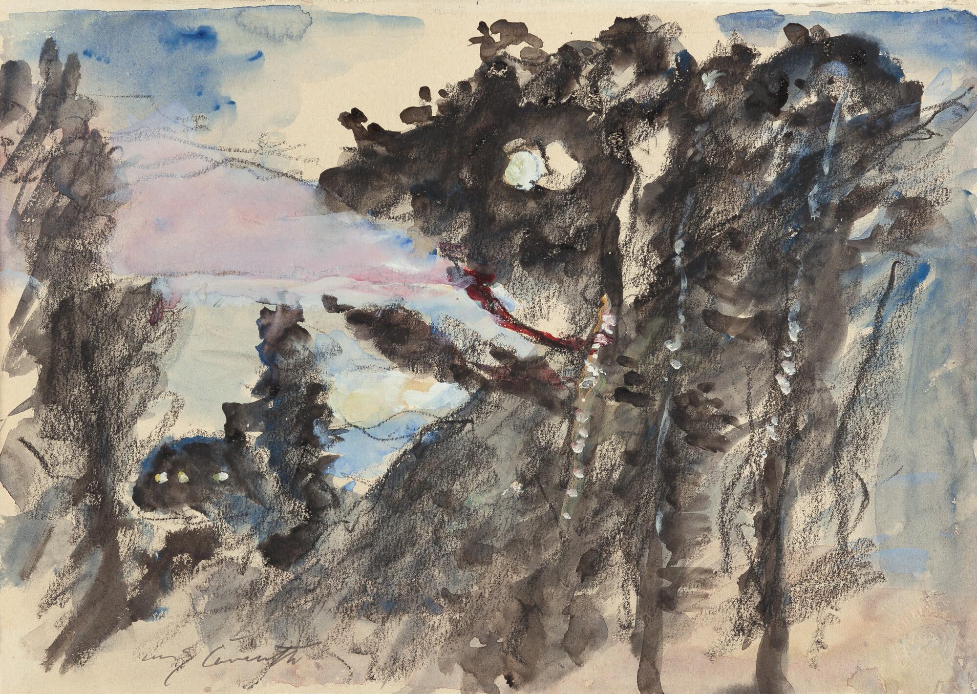 Lovis Corinth - Blick auf den Walchensee