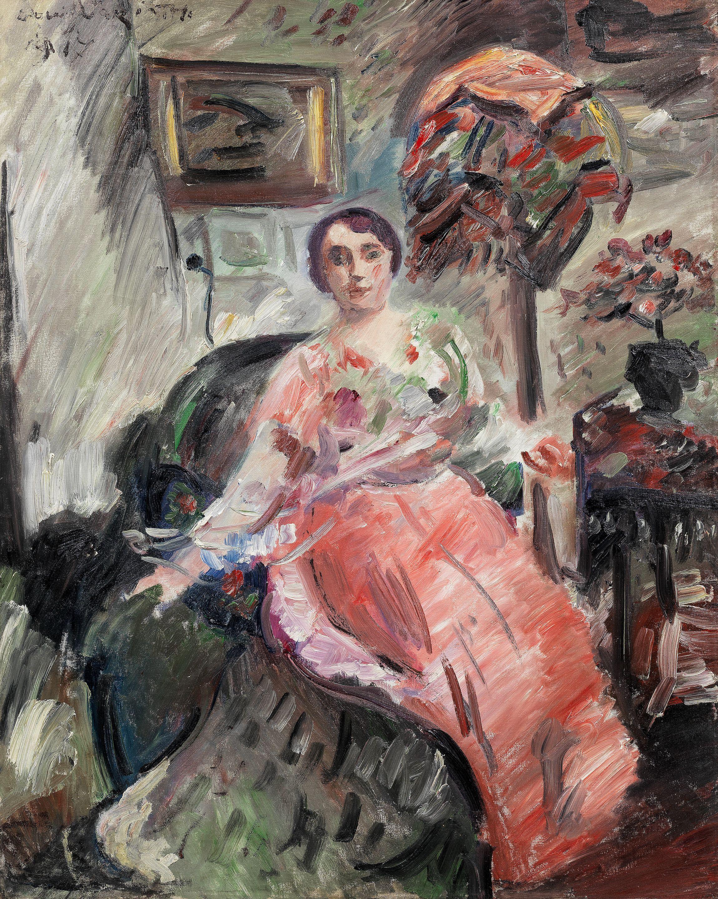 Lovis Corinth - Dame im Salon