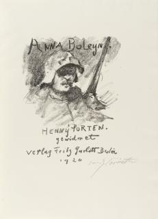 Lovis Corinth - Eulenberg, Herbert – Anna Boleyn