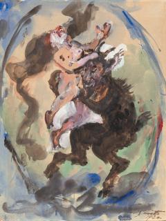Lovis Corinth - Faun und Nymphe.