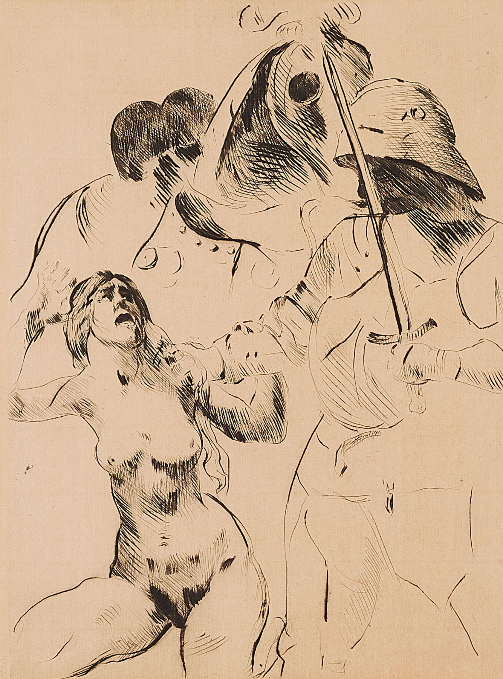 Lovis Corinth - Frauenraub III.