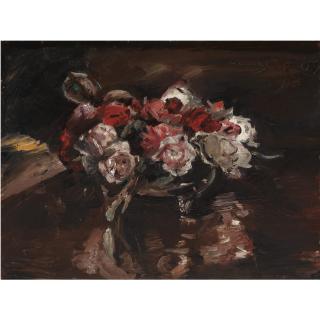 Lovis Corinth - German rosenstillleben (Still Life With Roses)