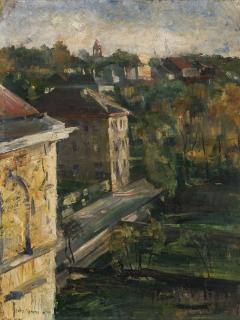 Lovis Corinth - German view From The Studio, Schwabing