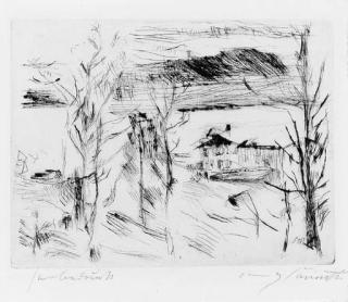 Lovis Corinth - Haus Am Walchensee (Schwarz 449)