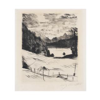 Lovis Corinth - One Plate, from Der Walchensee