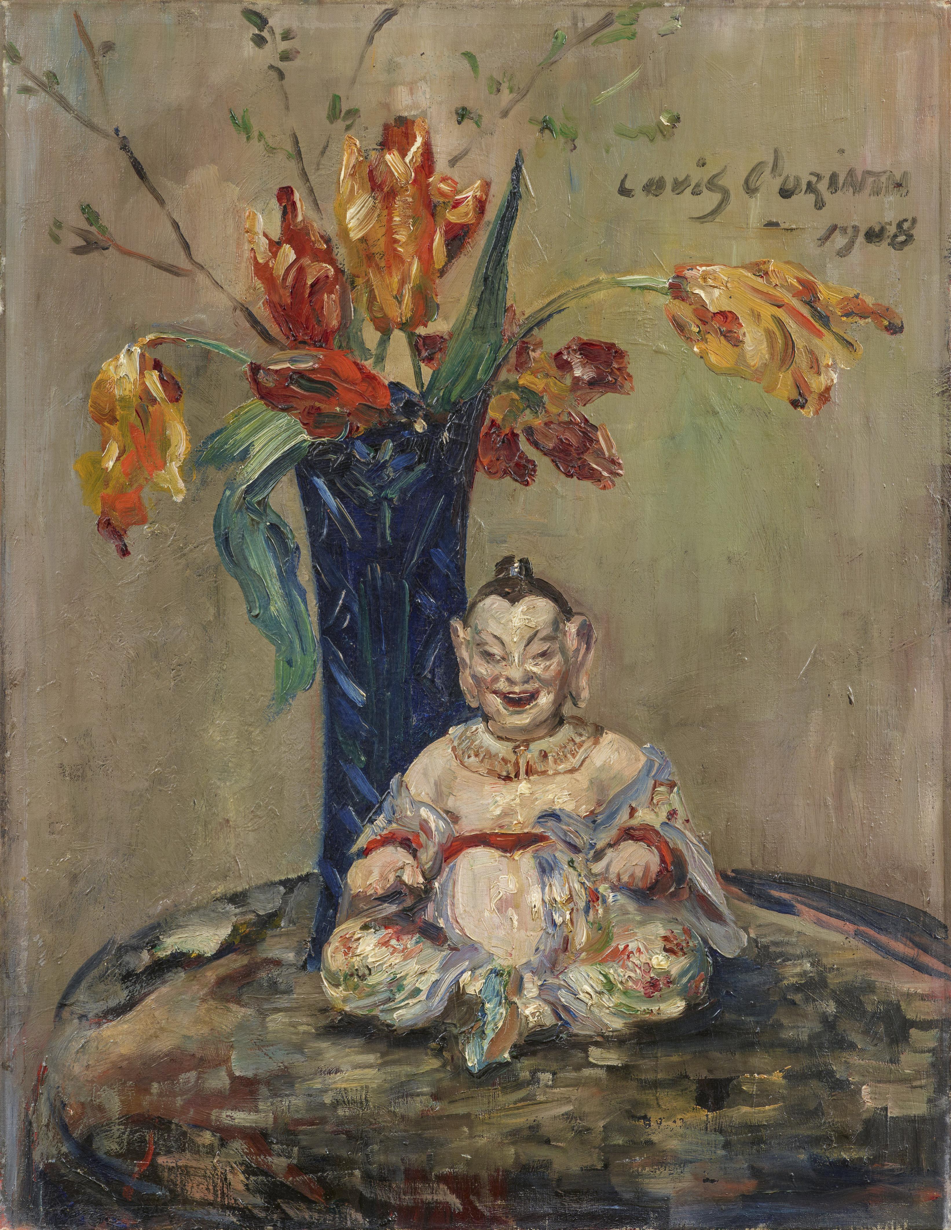 Lovis Corinth - Pagode mit Blumen
