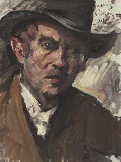 Lovis Corinth - Self Portrait with a Black Hat