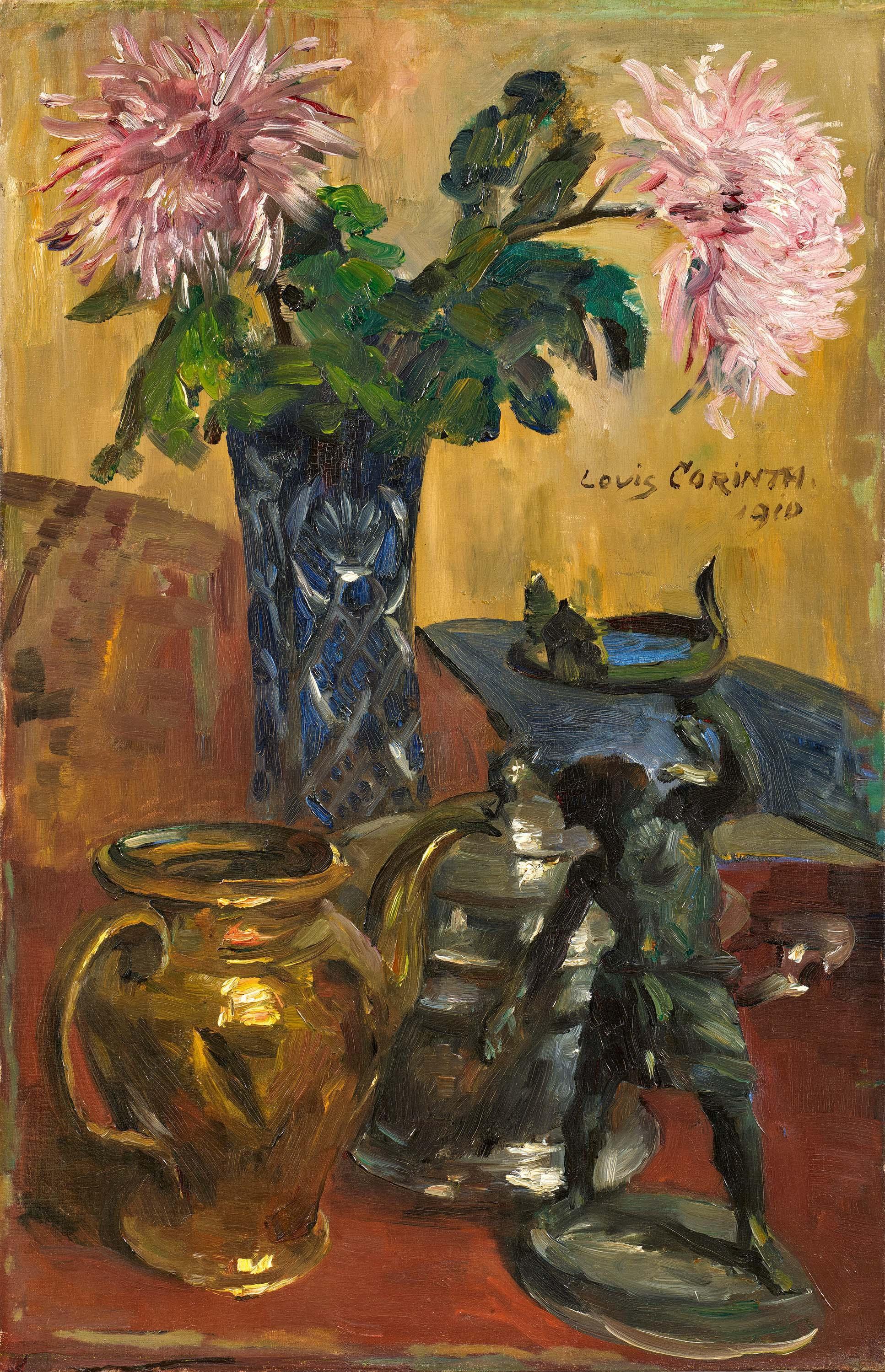 Lovis Corinth - Stillleben Metall.