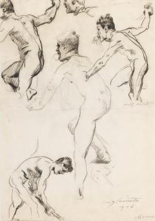 Lovis Corinth - Studie Adam aus dem Zyklus \