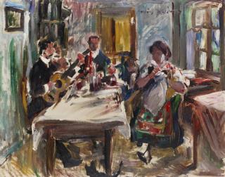 Lovis Corinth - Tiroler Bauernstube