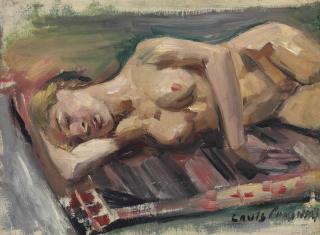 Lovis Corinth - Weiblicher Halbakt