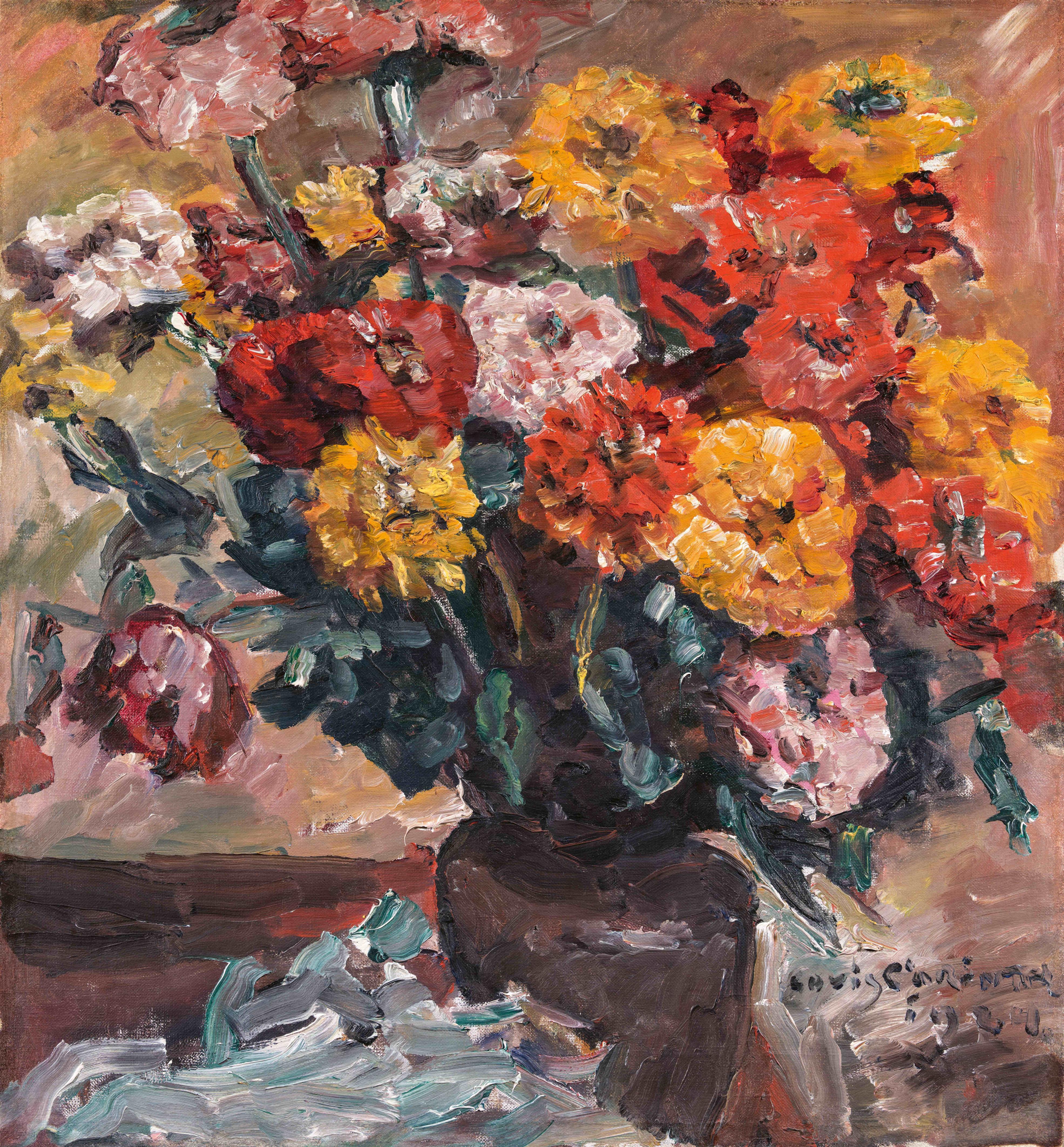 Lovis Corinth - Zinnien
