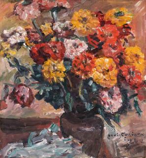 Lovis Corinth - Zinnien
