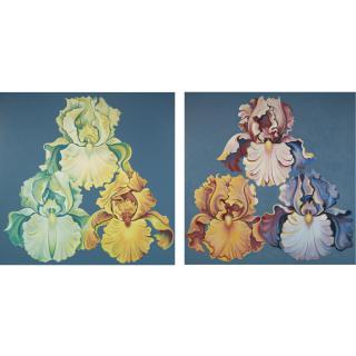 Lowell Nesbitt - Iris Diptych
