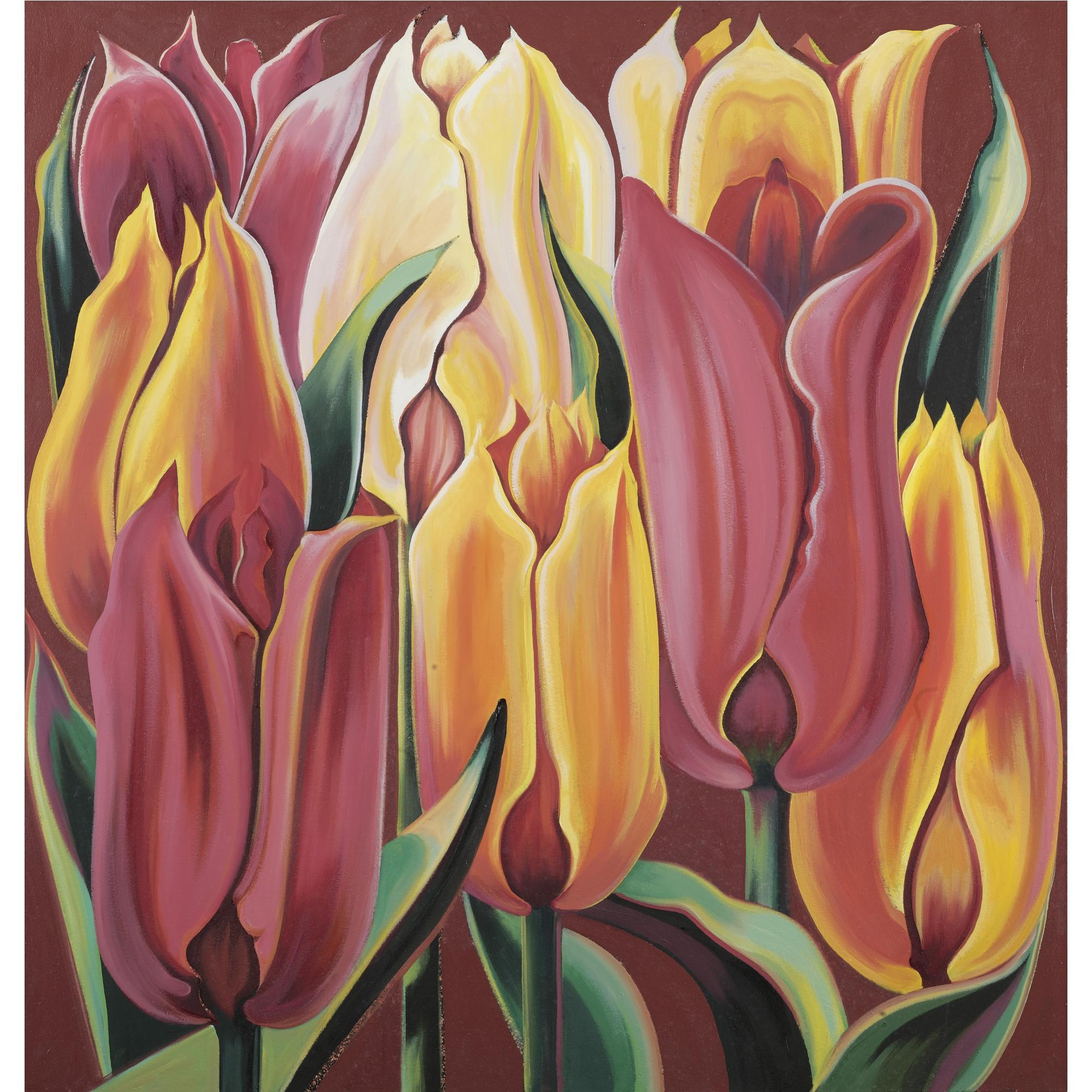 Lowell Nesbitt - Tulip Garden